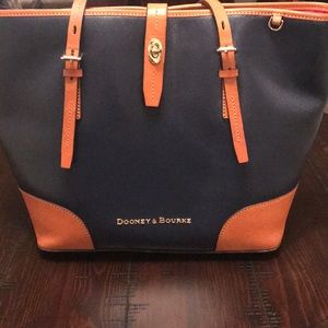 Dooney & Bourke. Navy Claremont Dover Tote Bag.